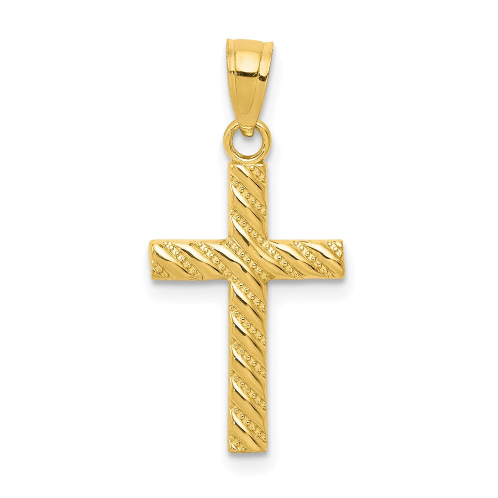 10K Gelbgold Kreuz Anhänger