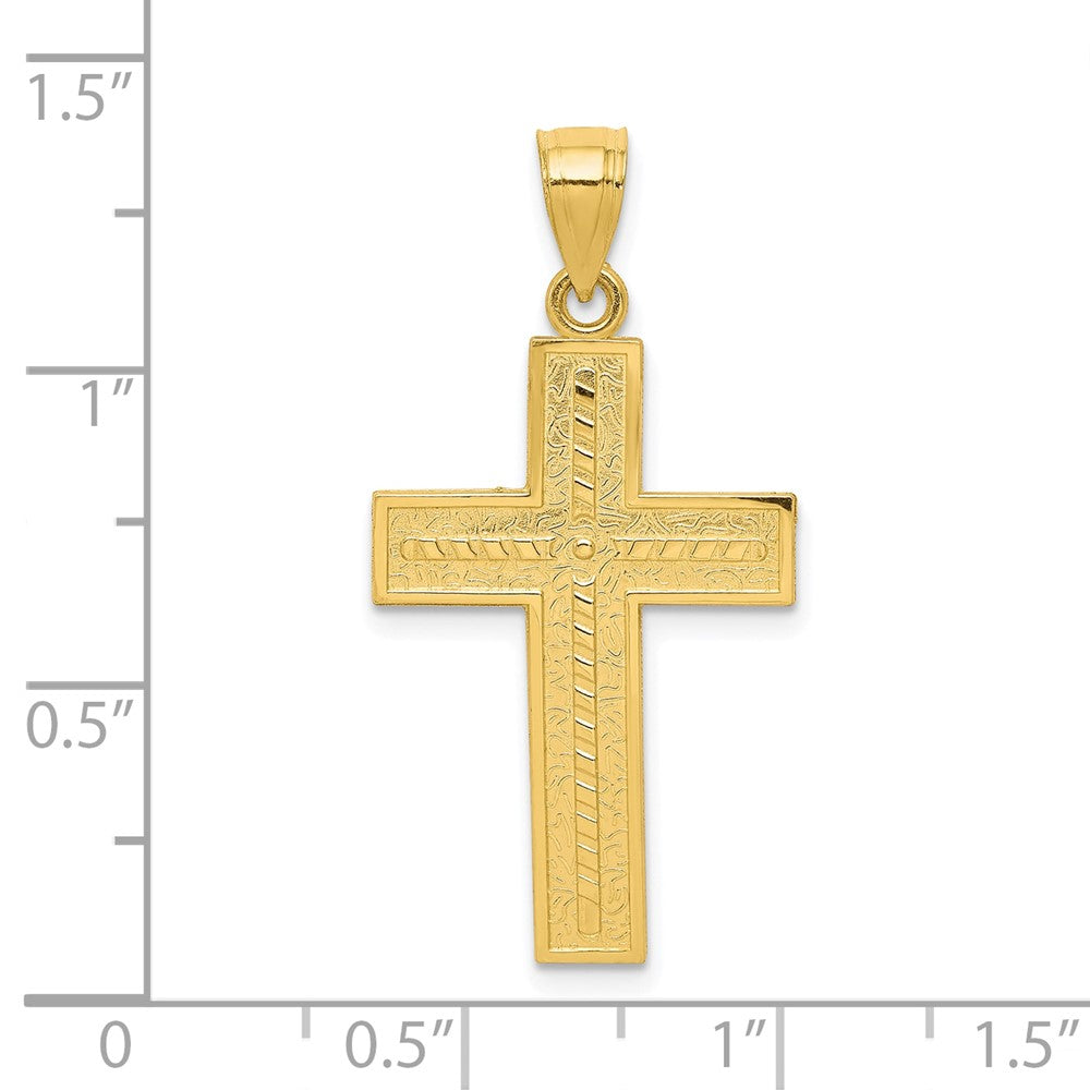 10K Gelbgold Kreuz Anhänger