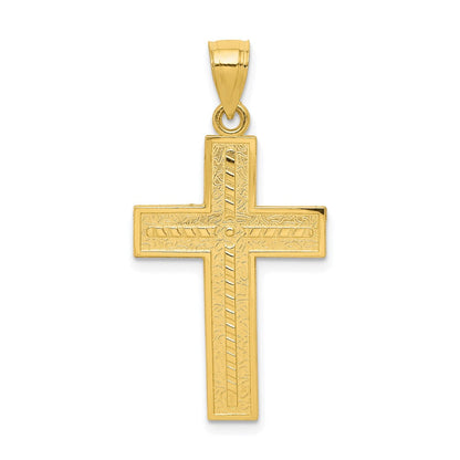 10K Gelbgold Kreuz Anhänger