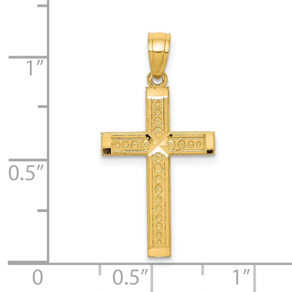10K Gelbgold Kreuz Anhänger