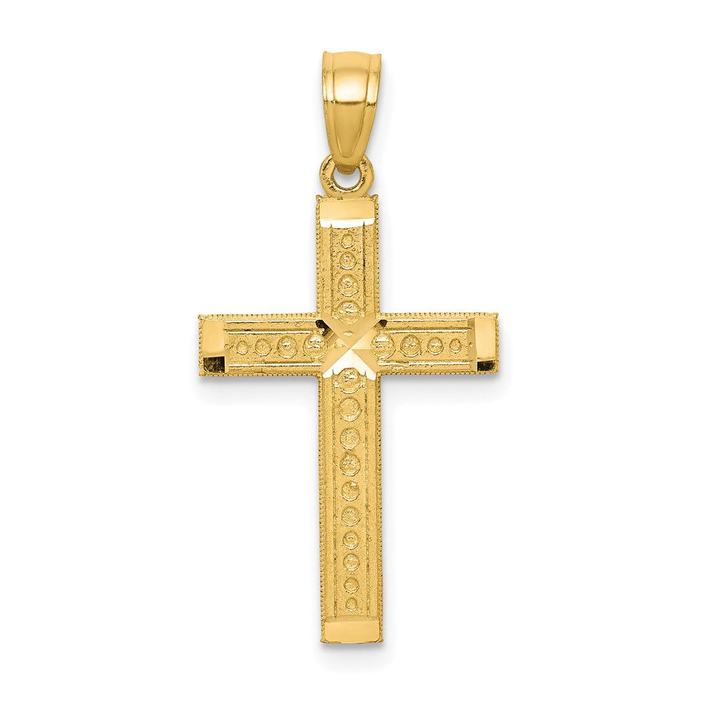 10K Gelbgold Kreuz Anhänger