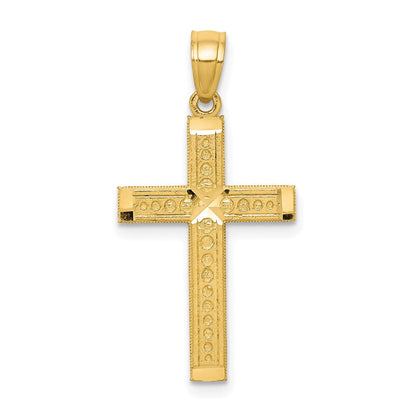 10K Gelbgold Kreuz Anhänger