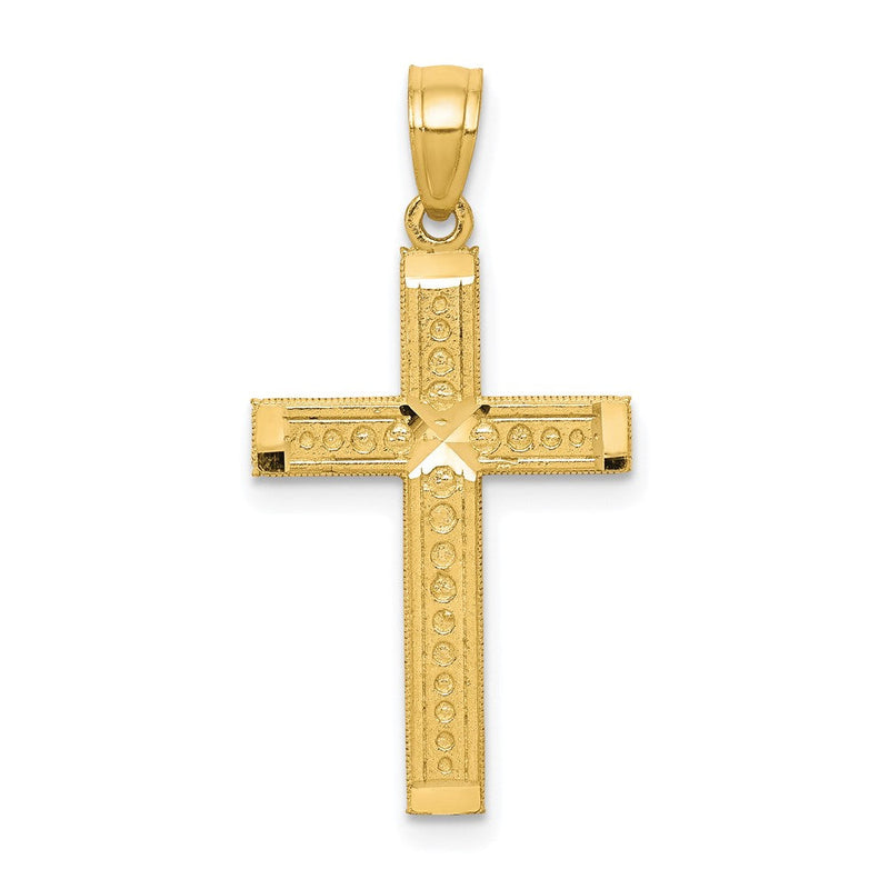 10K Gelbgold Kreuz Anhänger