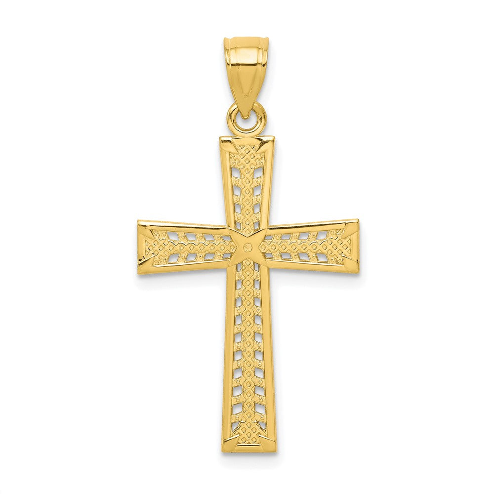 10K Gelbgold Kreuz Anhänger