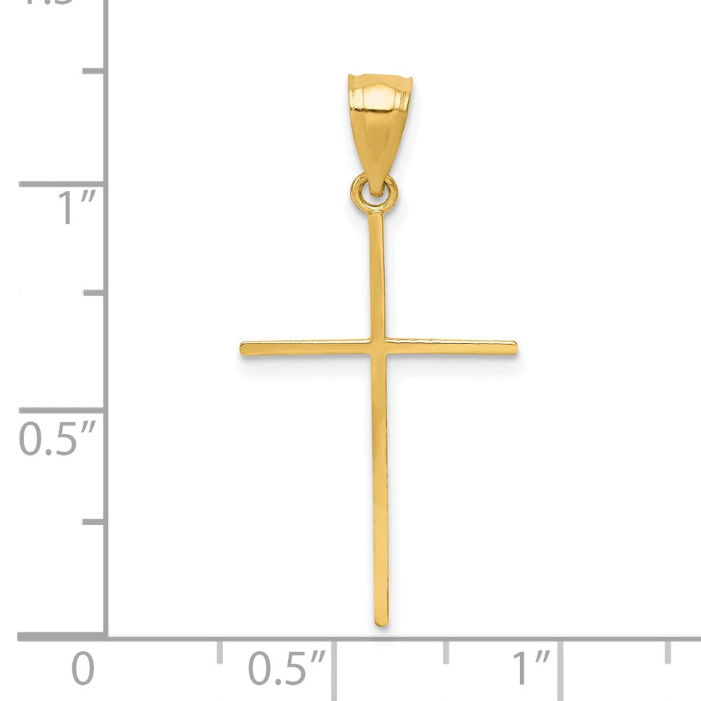 10K Gelbgold Kreuz Anhänger