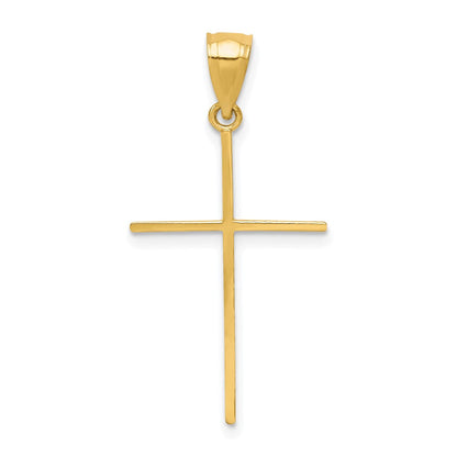 10K Gelbgold Kreuz Anhänger