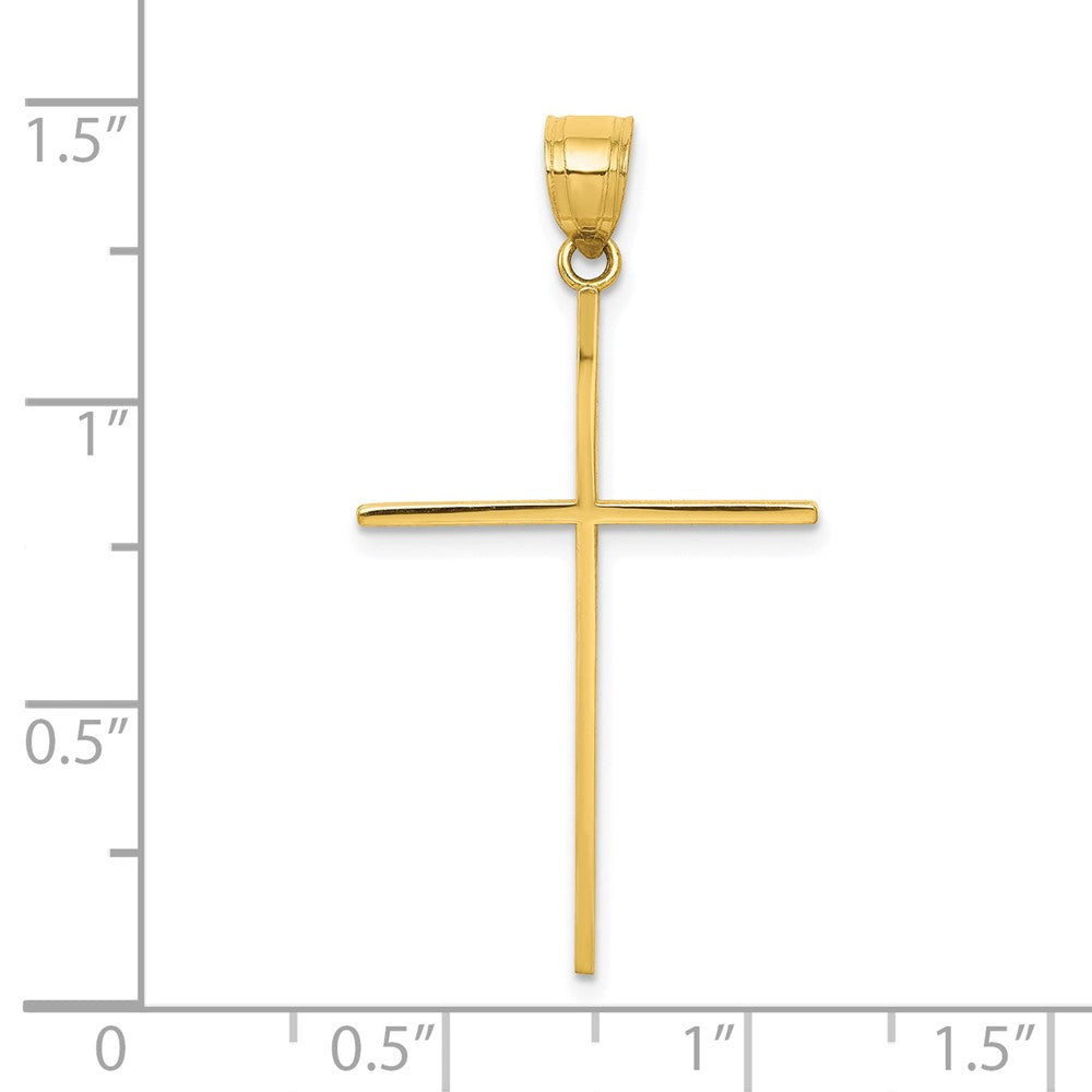 10K Gelbgold Kreuz Anhänger