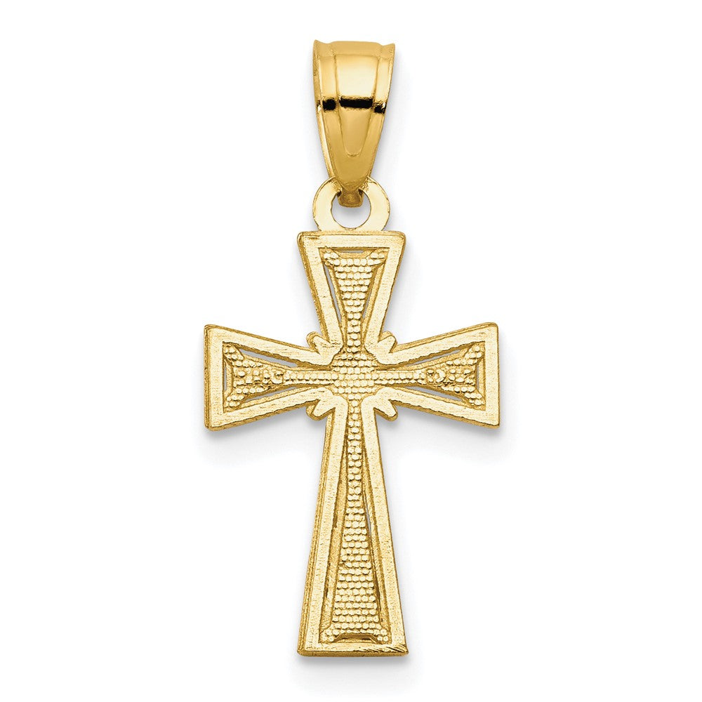 10K Gelbgold Kreuz Anhänger