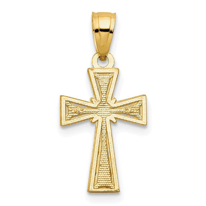 10K Gelbgold Kreuz Anhänger