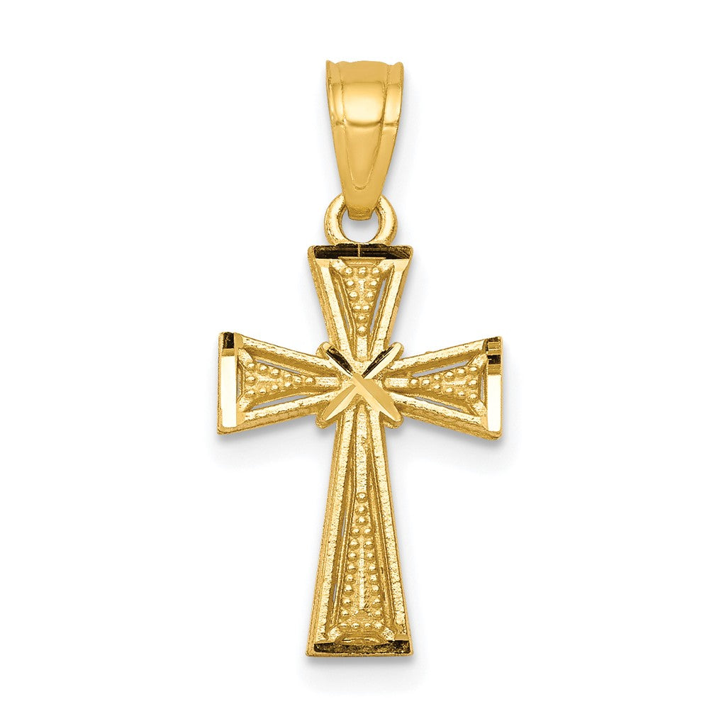10K Gelbgold Kreuz Anhänger
