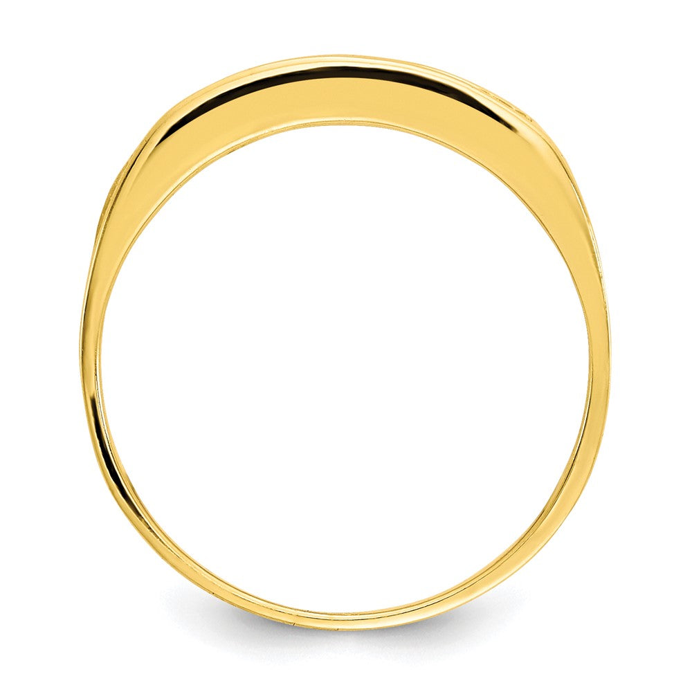 10K Gelbgold Zirkonia Poliert Kind Ring