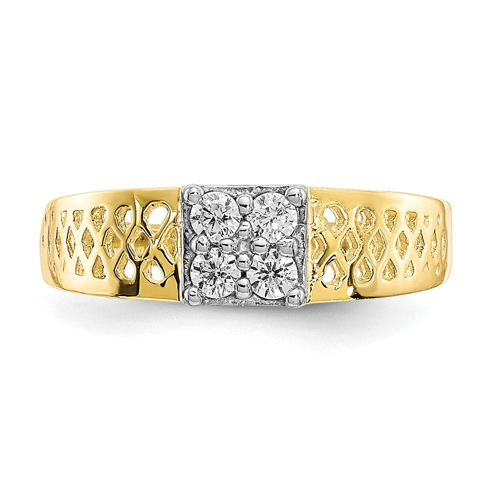 10K Gelbgold Zirkonia Baby Ring