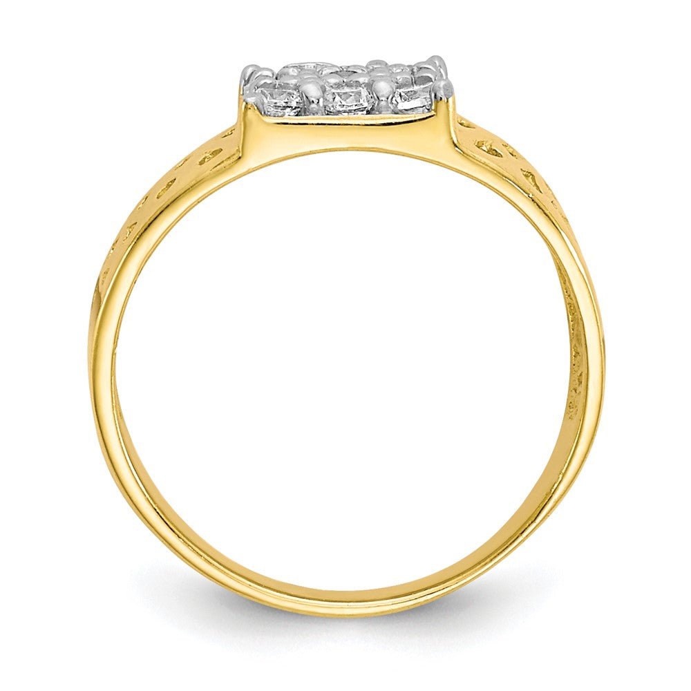 10K Gelbgold Zirkonia Baby Ring