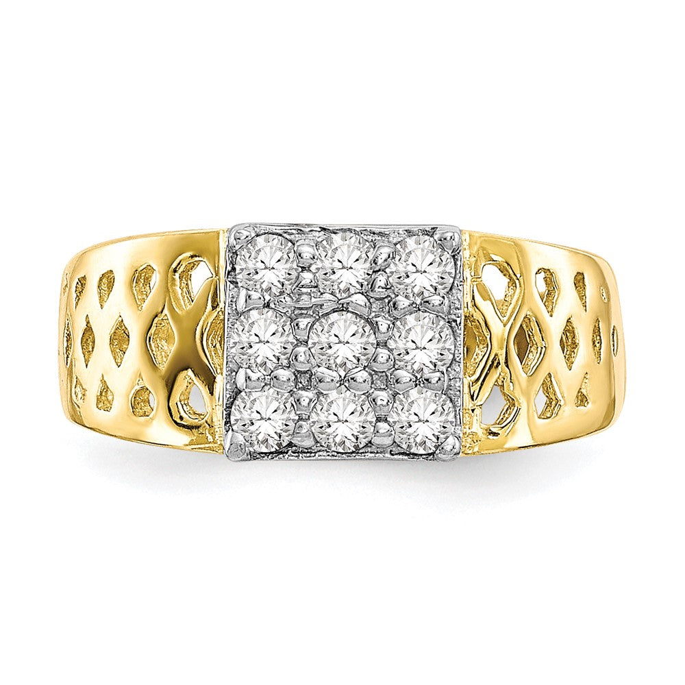 10K Gelbgold Zirkonia Baby Ring
