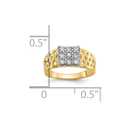10K Gelbgold Zirkonia Baby Ring
