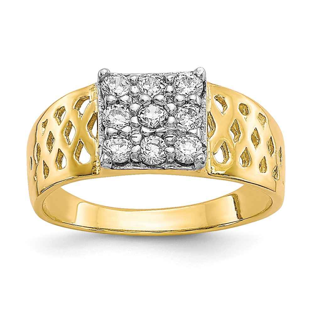 10K Gelbgold Zirkonia Baby Ring