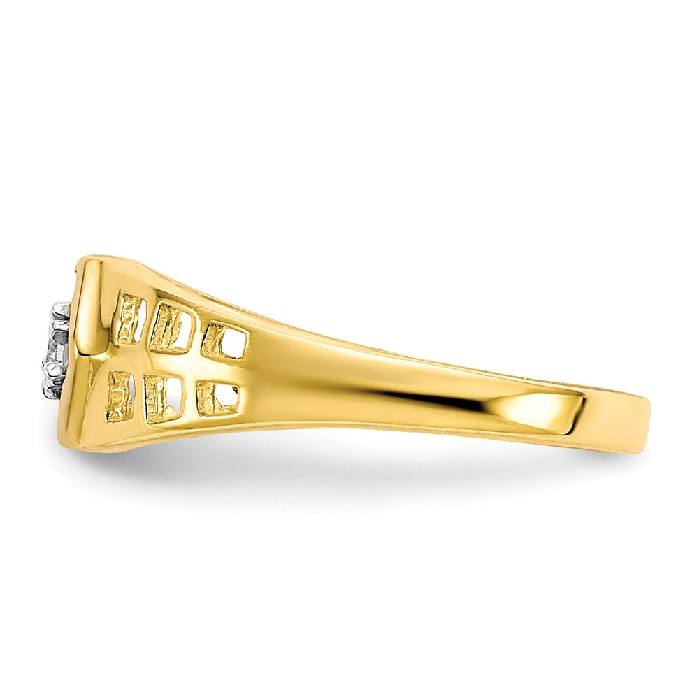 10K Gelbgold Zirkonia Kind Ring