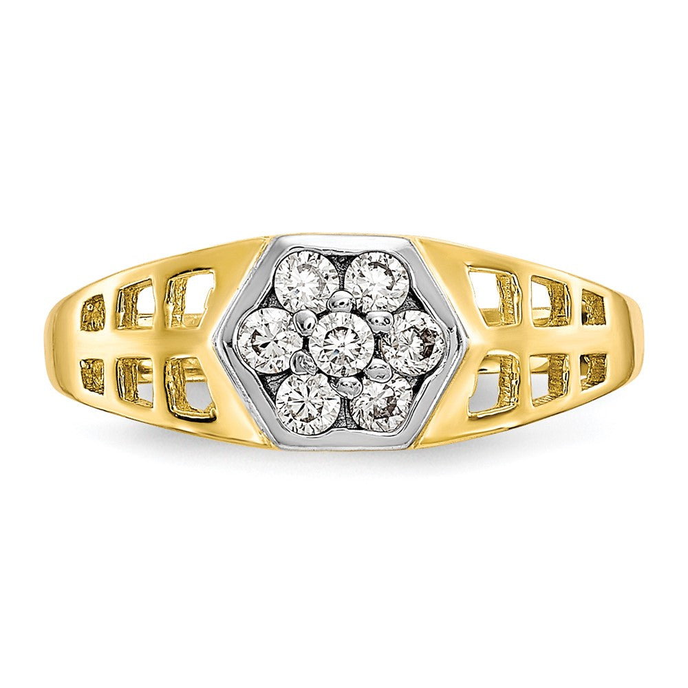 10K Gelbgold Zirkonia Kind Ring