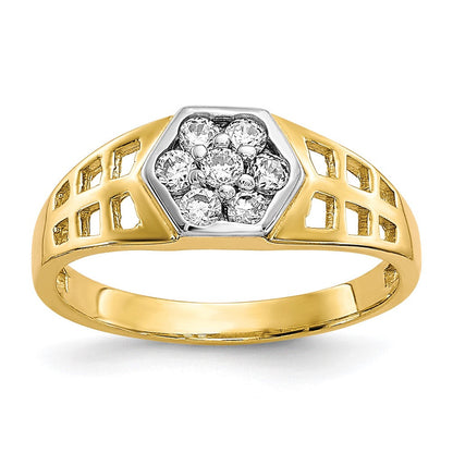 10K Gelbgold Zirkonia Kind Ring