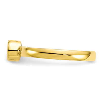 10K Gelbgold Zirkonia Zehenring
