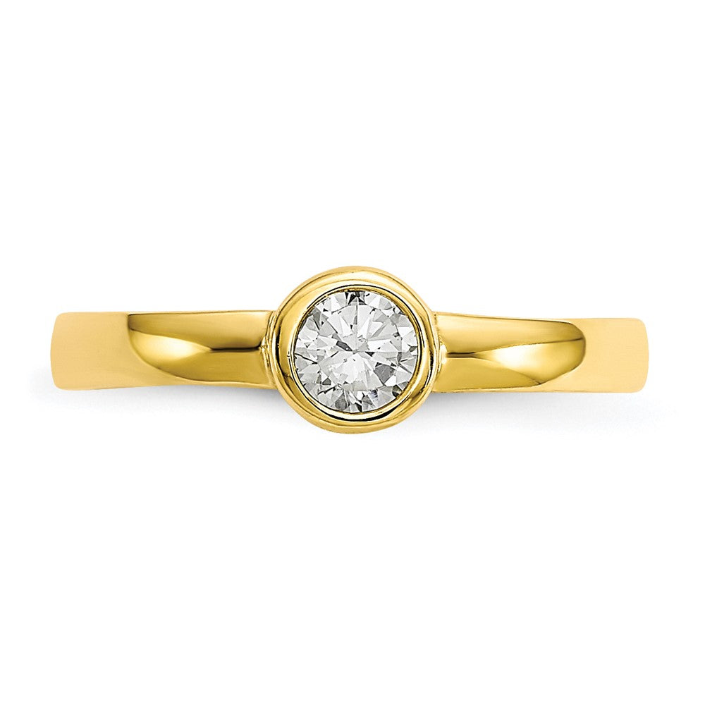 10K Gelbgold Zirkonia Zehenring