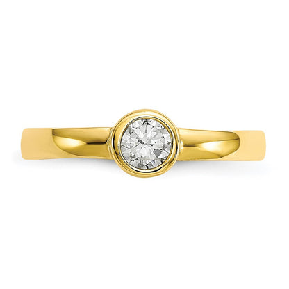 10K Gelbgold Zirkonia Zehenring