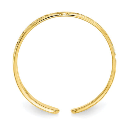 10K Gelbgold Herz Zehenring