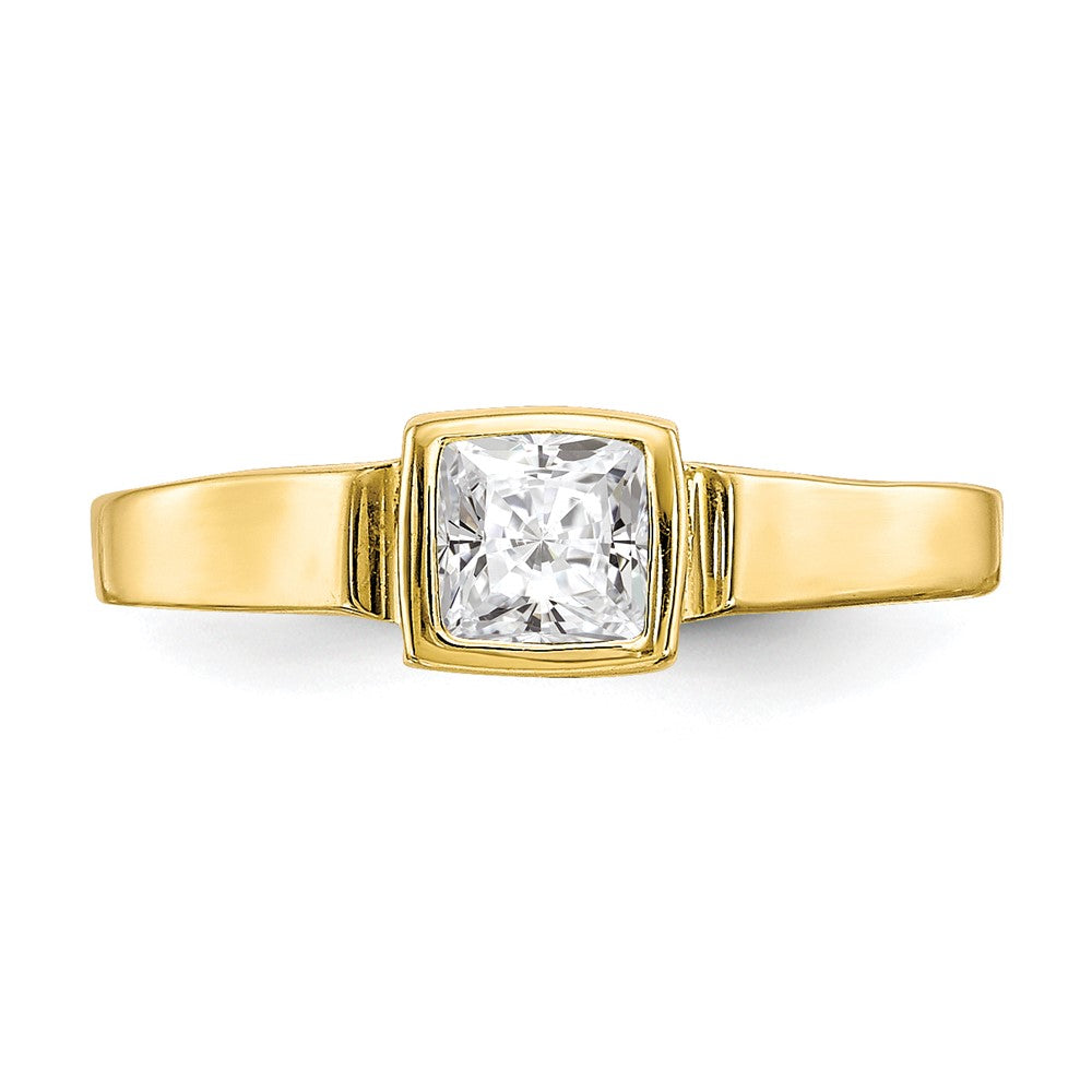 10K Gelbgold Zirkonia Zehenring