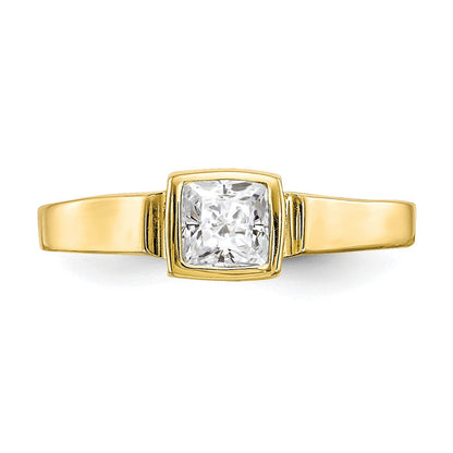 10K Gelbgold Zirkonia Zehenring