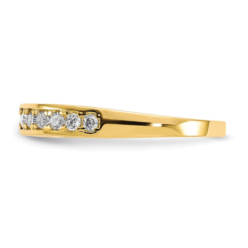 10K Gelbgold I Liebe You für Immer Zirkonia Ring