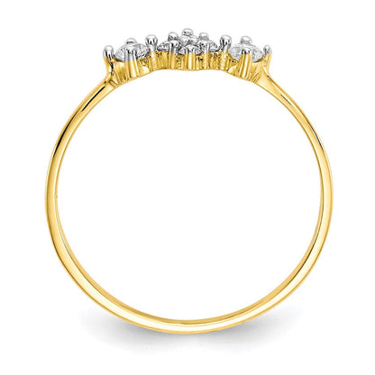 10K Gelbgold Zirkonia Ring