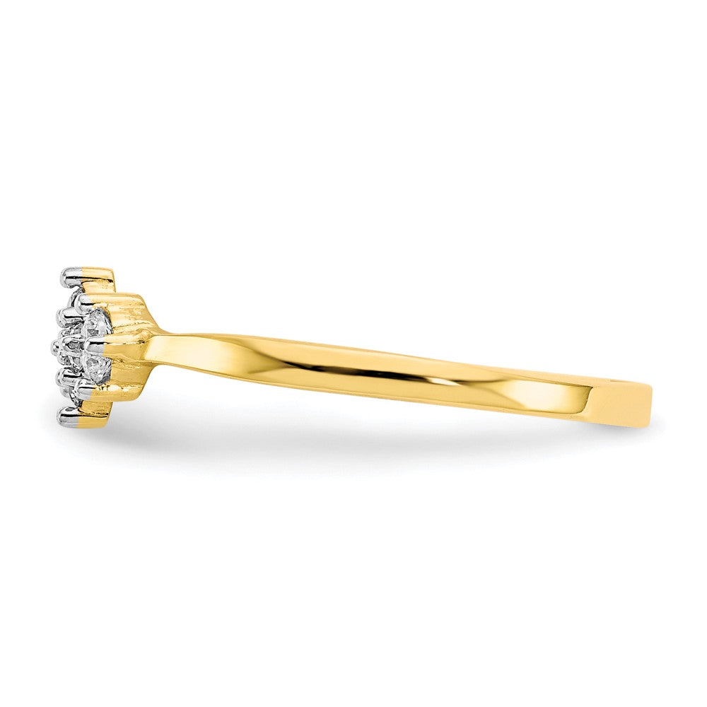 10K Gelbgold Zirkonia Ring