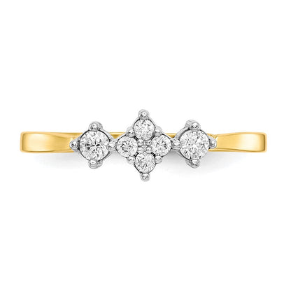 10K Gelbgold Zirkonia Ring
