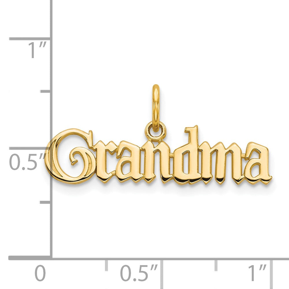10K Gelbgold Oma Charm