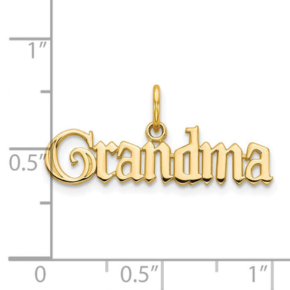 10K Gelbgold Oma Charm