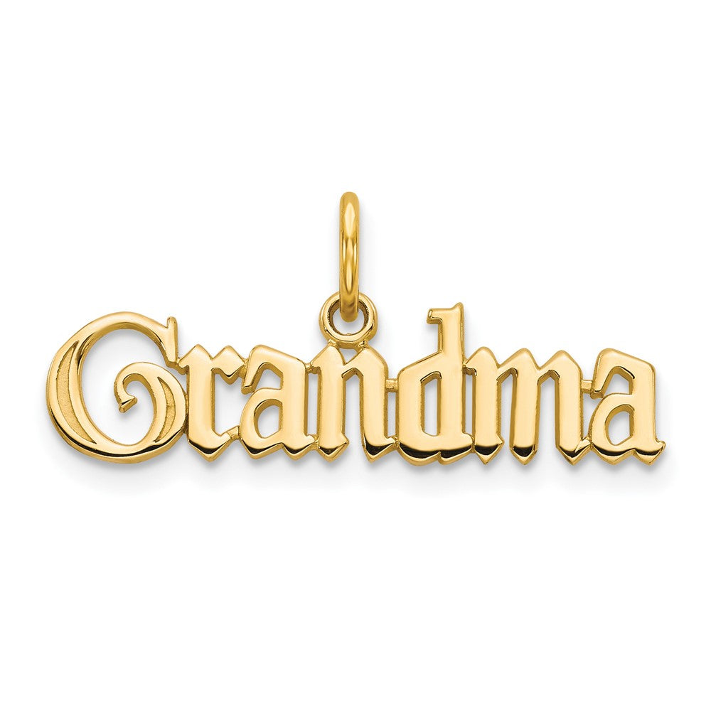 10K Gelbgold Oma Charm