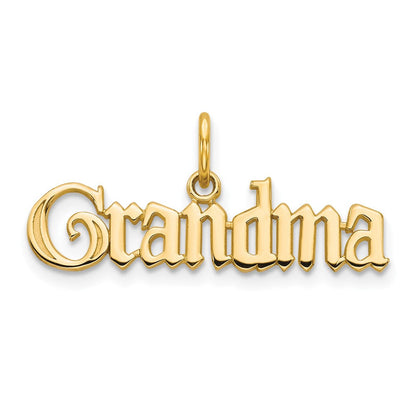 10K Gelbgold Oma Charm