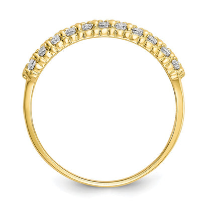 10K Gelbgold Fantasie Zirkonia Ring