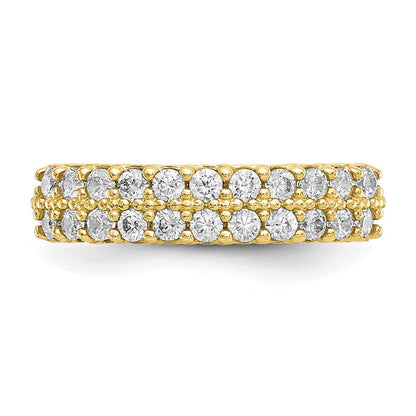 10K Gelbgold Fantasie Zirkonia Ring