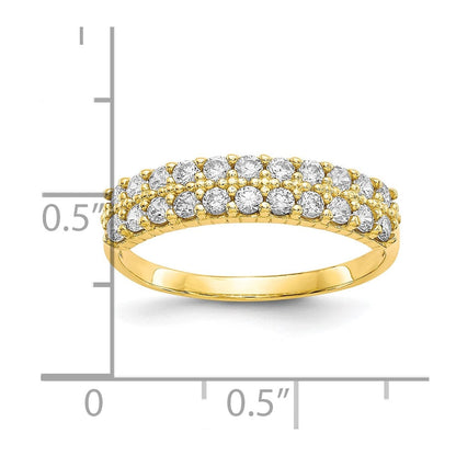10K Gelbgold Fantasie Zirkonia Ring