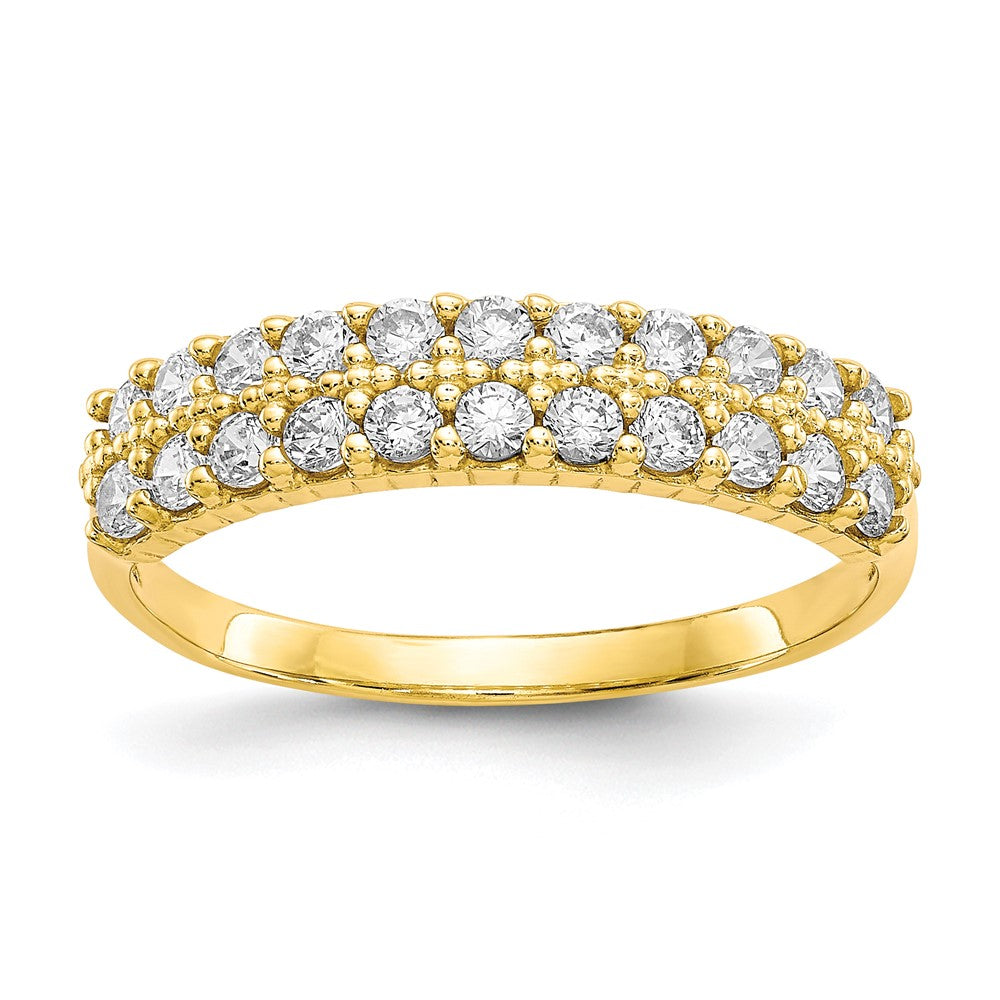 10K Gelbgold Fantasie Zirkonia Ring