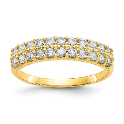 10K Gelbgold Fantasie Zirkonia Ring