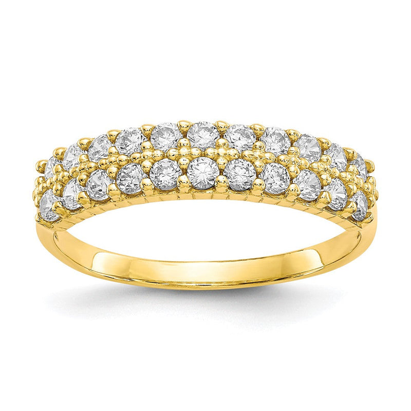 10K Gelbgold Fantasie Zirkonia Ring