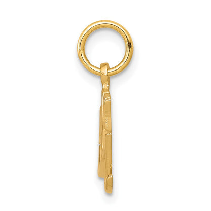 10K Gelbgold Baby Junge Charm