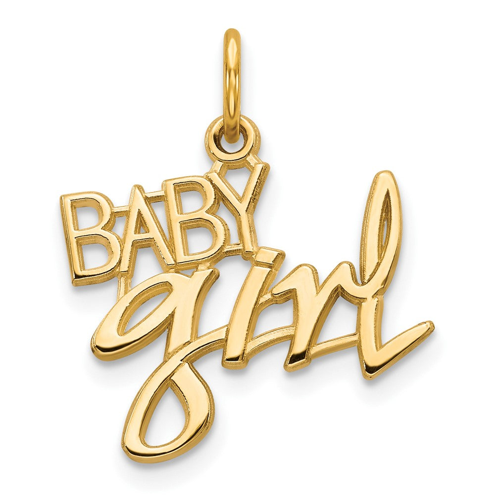 10K Gelbgold Baby Mädchen Charm