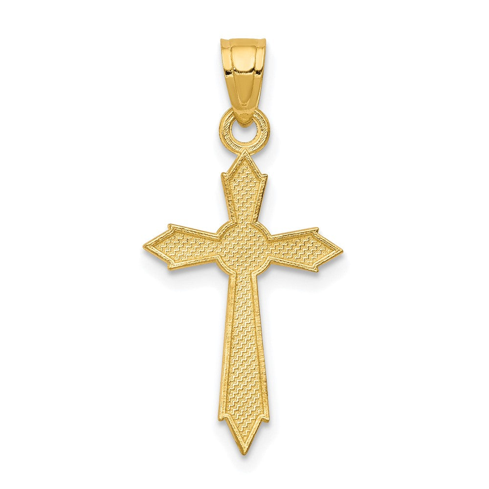 10K Gelbgold Passion Kreuz Anhänger