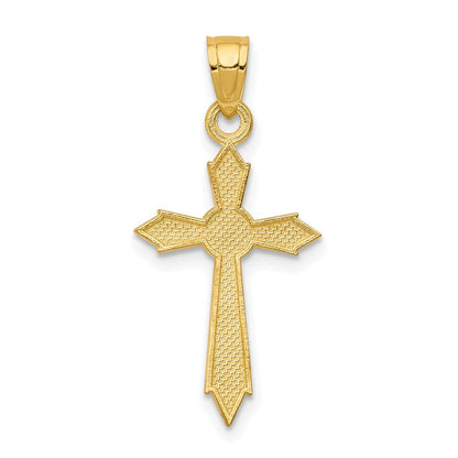 10K Gelbgold Passion Kreuz Anhänger