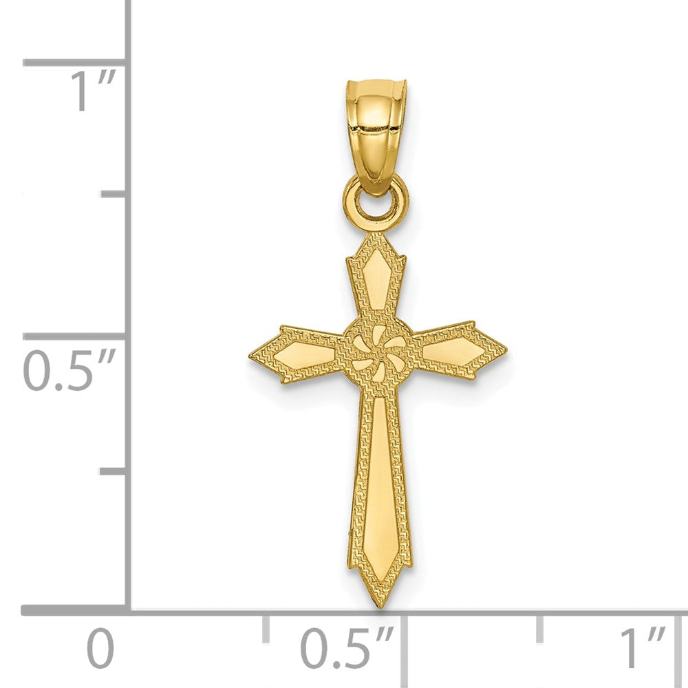 10K Gelbgold Passion Kreuz Anhänger