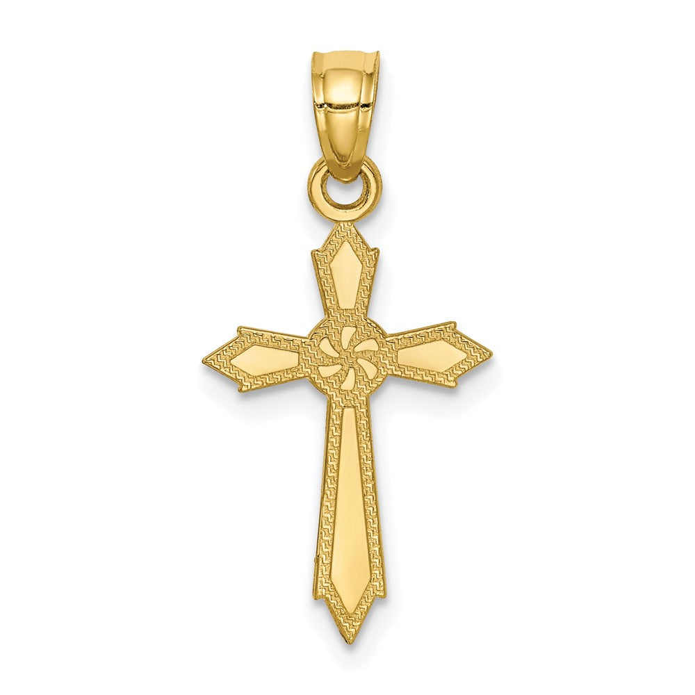 10K Gelbgold Passion Kreuz Anhänger