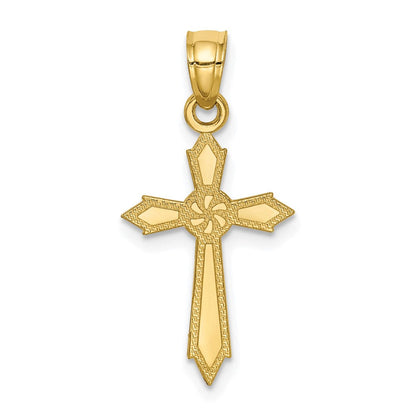 10K Gelbgold Passion Kreuz Anhänger